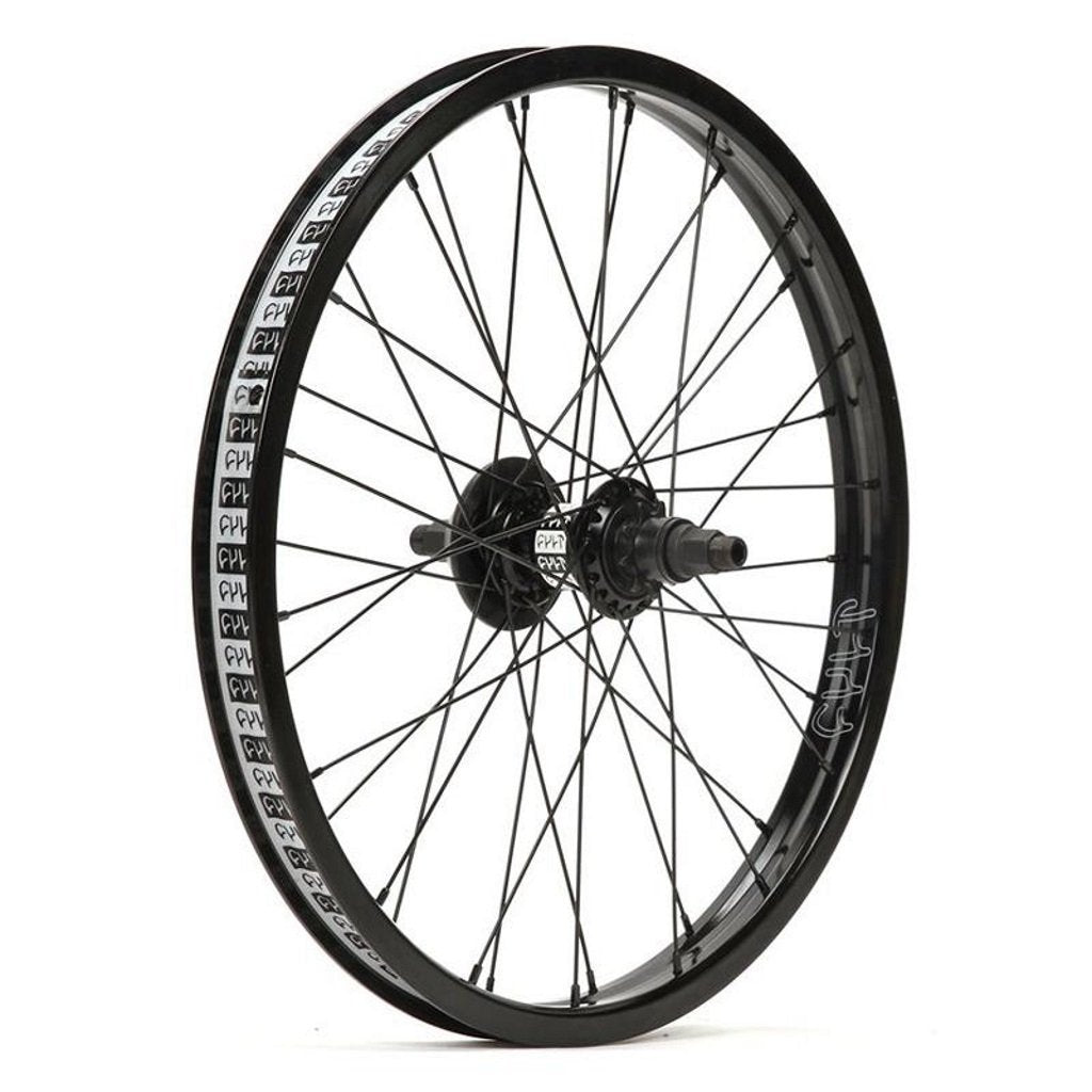 Cult Crew SDS Cassette Match Rear Wheel With NDS Guard - Black 9 Tooth at . Quality Rear Wheels from Waller BMX.