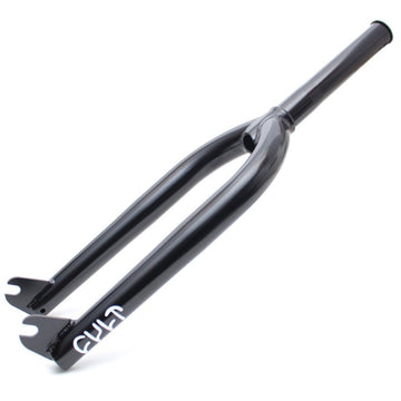 Cult Sect Forks 32mm Rake - Black 10mm (3/8") at . Quality Forks from Waller BMX.