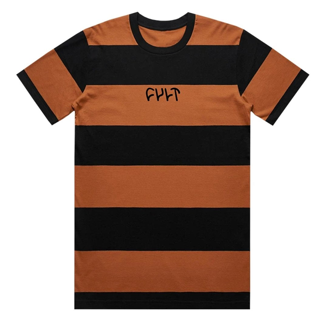 Cult Wide Stripe T-Shirt - Copper / Black | BMX?id=15436092604485