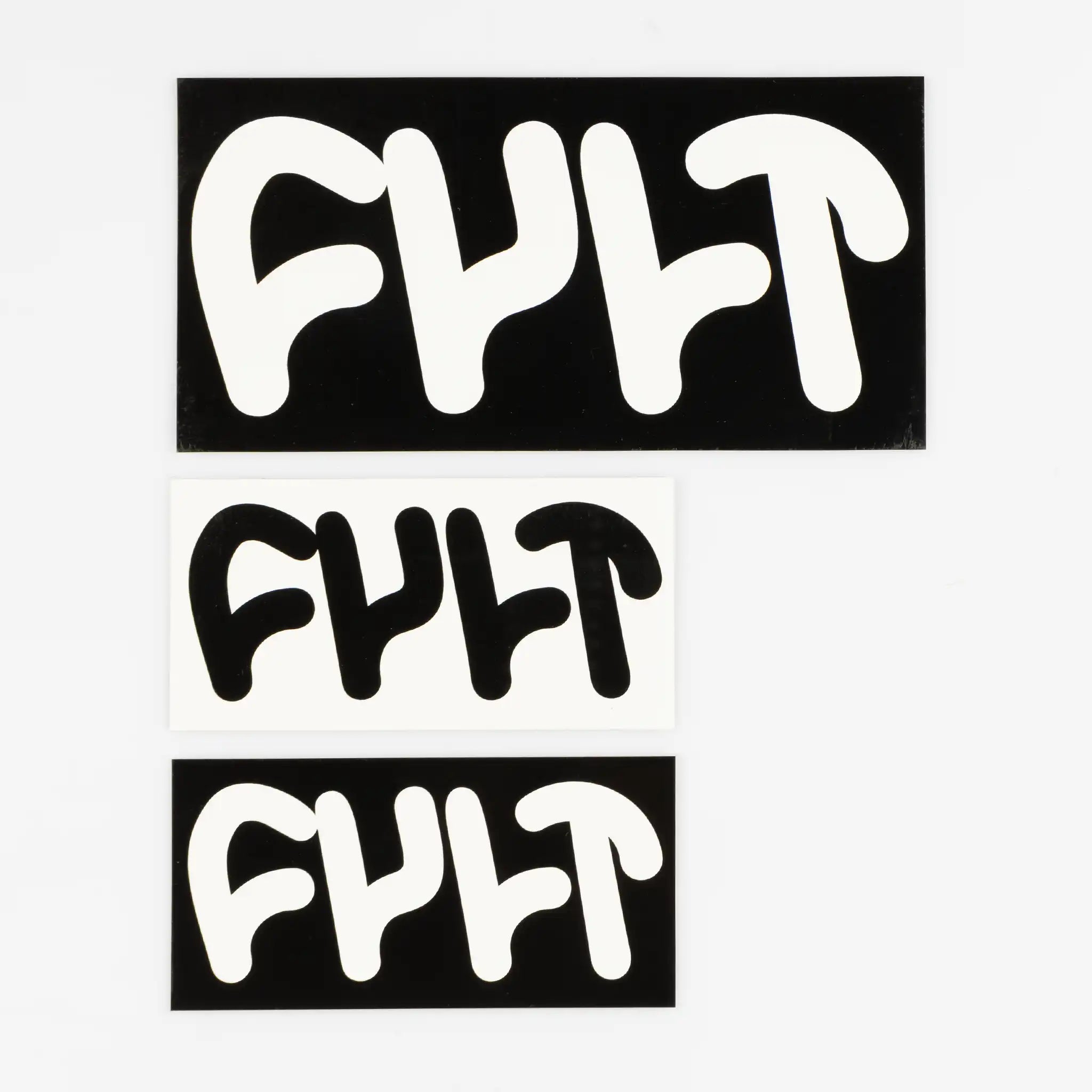 Cult Thick Logo Stickers - 3pcs – Waller BMX