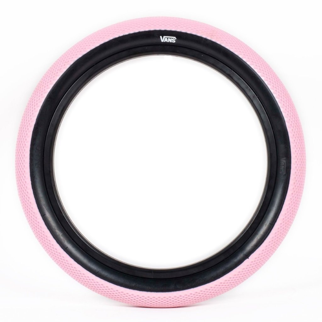 Cult 16&quot; Vans Tyre - Rose Pink With Black Sidewall 2.30&quot; - Waller BMX
