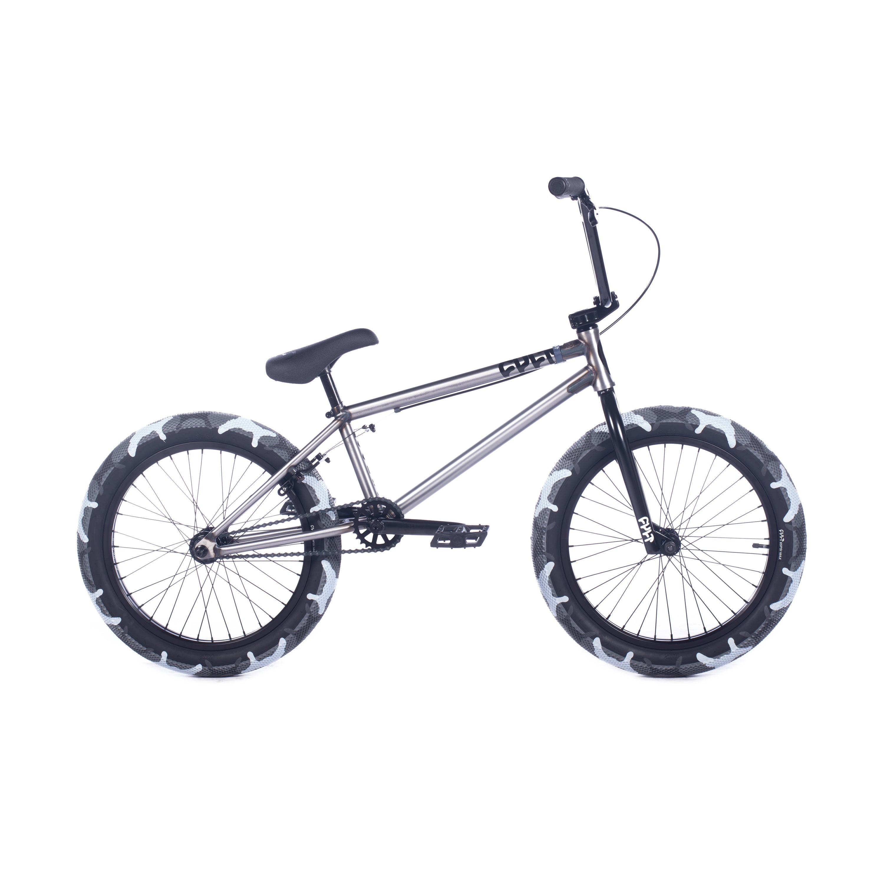 Cult 2024 Access BMX Bike Raw With Grey Camo Tyres 20" Waller BMX