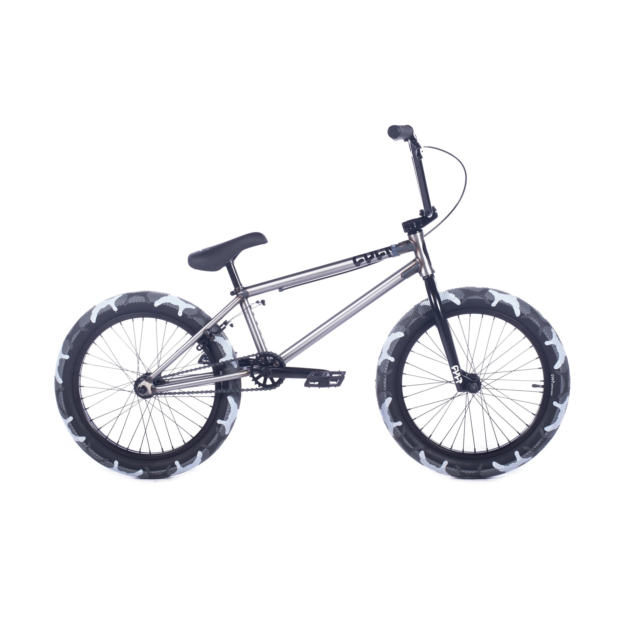 Cult 2024 Access BMX Bike - Raw With Grey Camo Tyres 20" - Waller BMX
