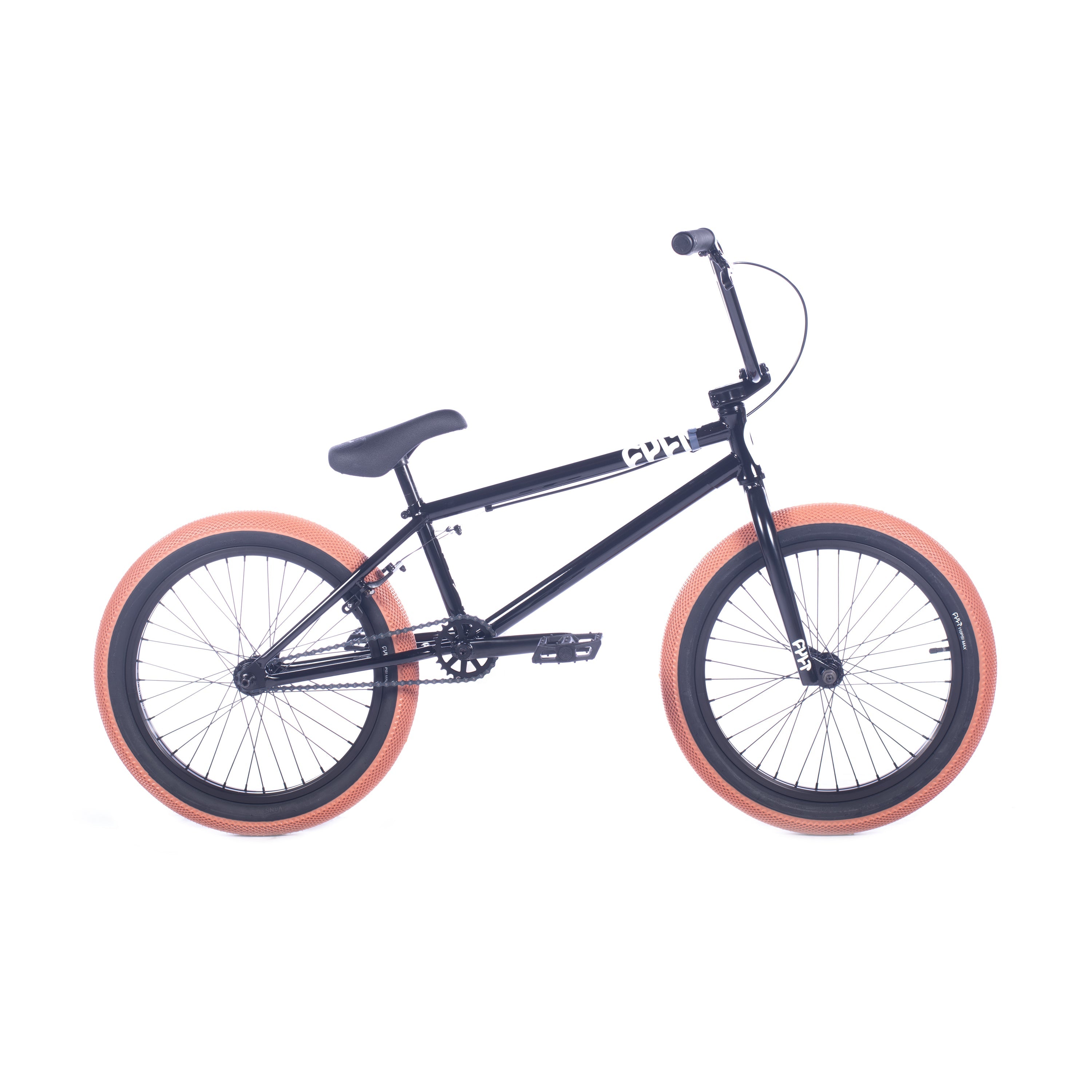 Cult 2024 Gateway BMX Bike Black With Gum Tyres 20.5" Waller BMX