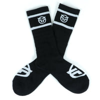 Federal Logo Socks - Black With White Logos