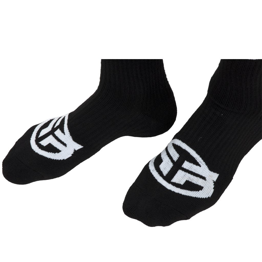 Federal Logo Socks - Black With White Logos - Waller BMX