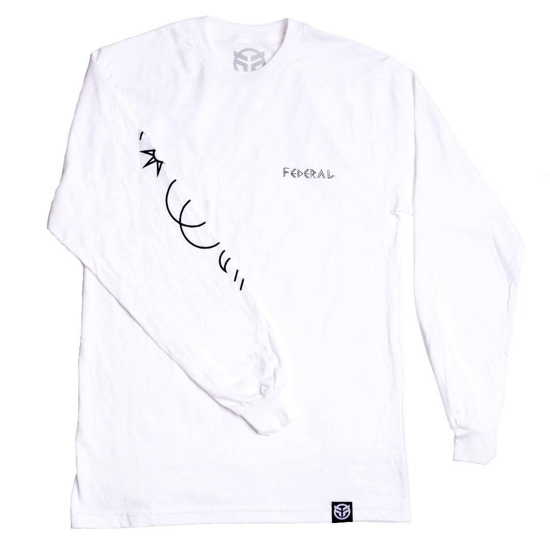 Federal Perrin L/S T-Shirt - White - Waller BMX