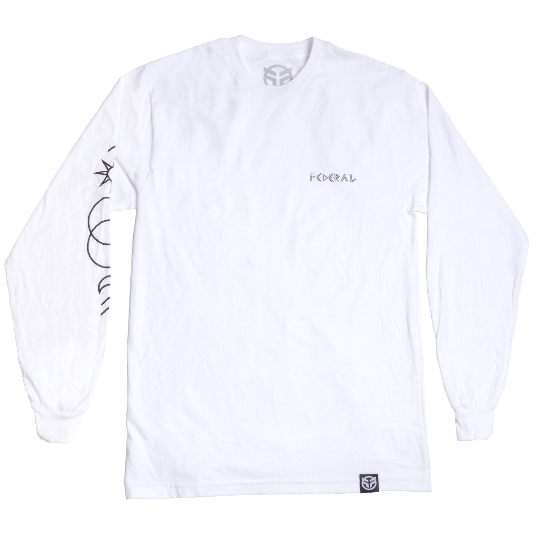Federal Perrin L/S T-Shirt - White - Waller BMX