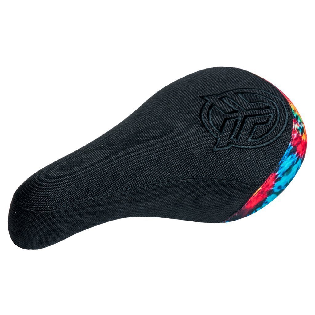 Federal Mid Stealth Logo Seat - Black With Tie Dye Back Panel And Thicker Black Embroidery at . Quality Seat from Waller BMX.