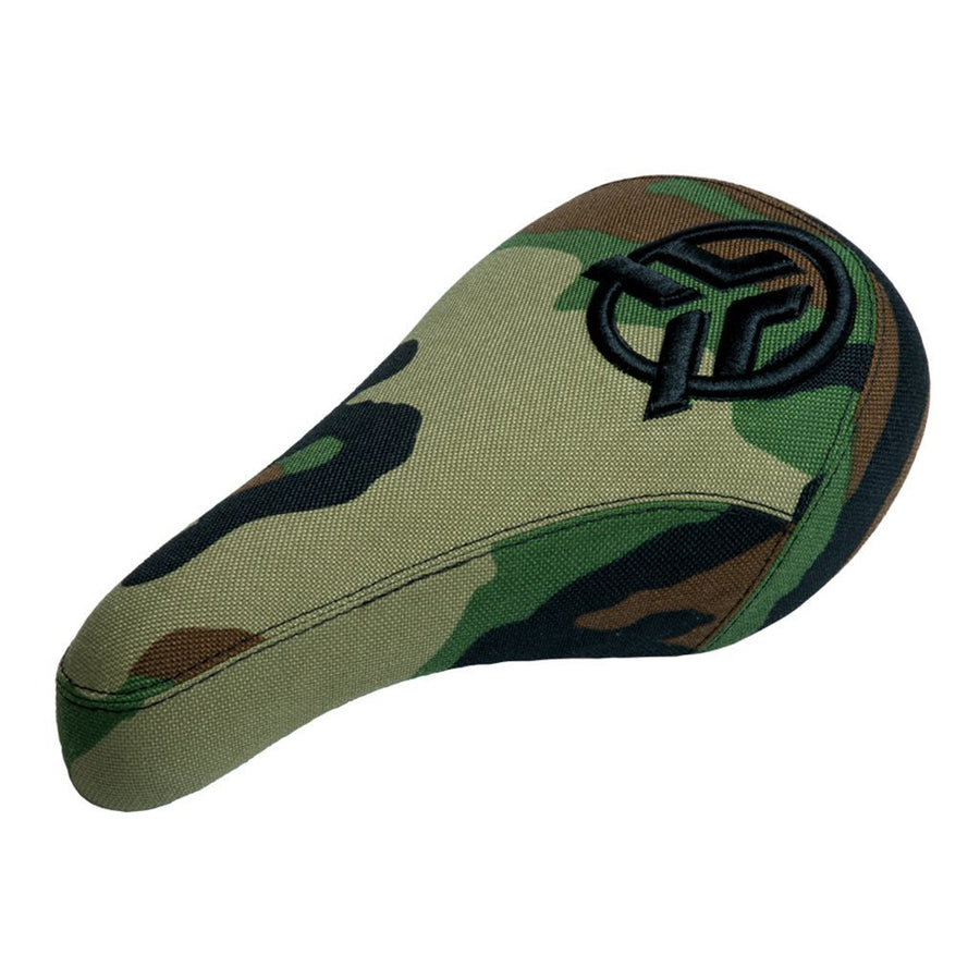 Federal Mid Stealth Logo Seat - Camo With Raised Black Embroidery at . Quality Seat from Waller BMX.