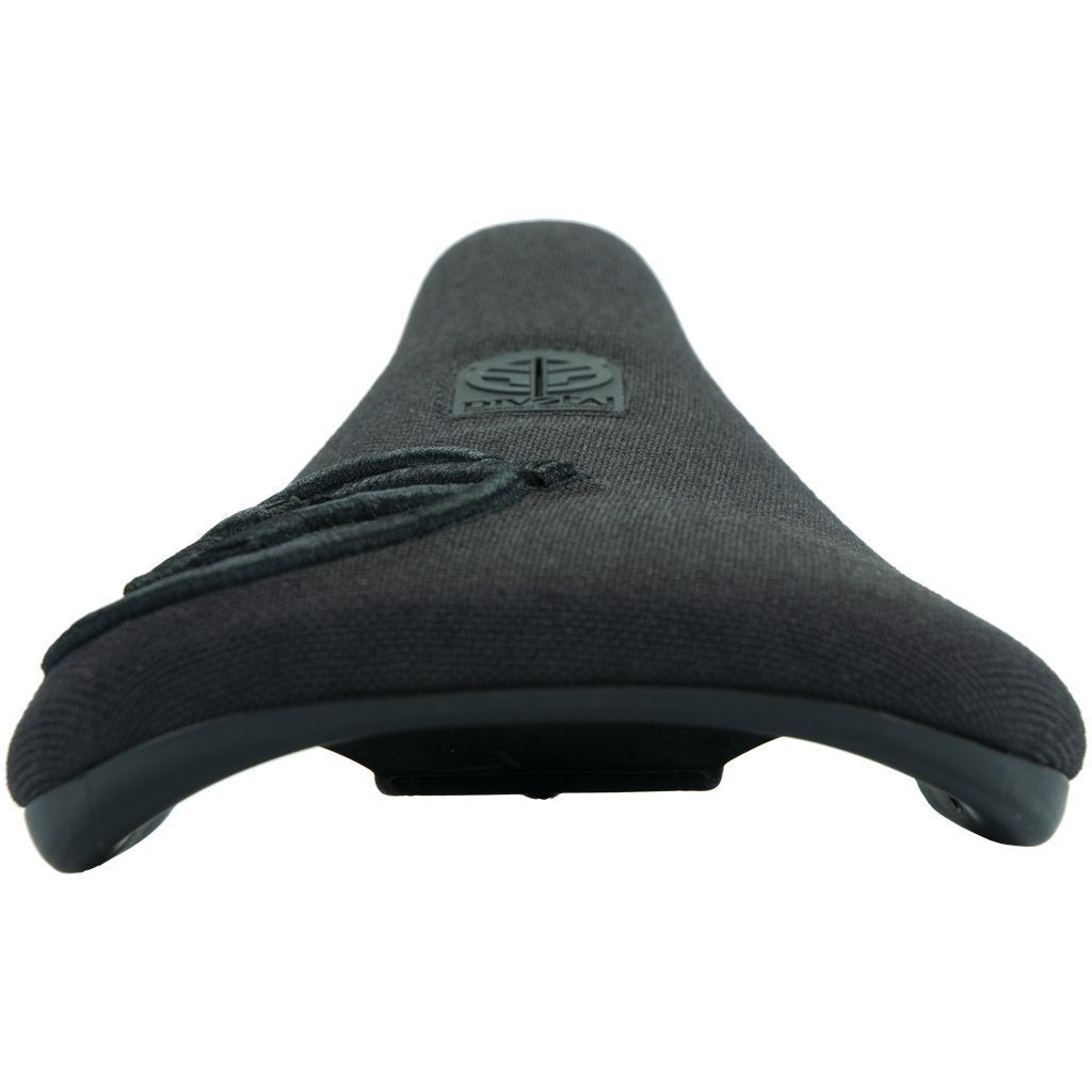 Federal Slim Pivotal Logo Seat - Black With Raised Black Stitching at . Quality Seat from Waller BMX.