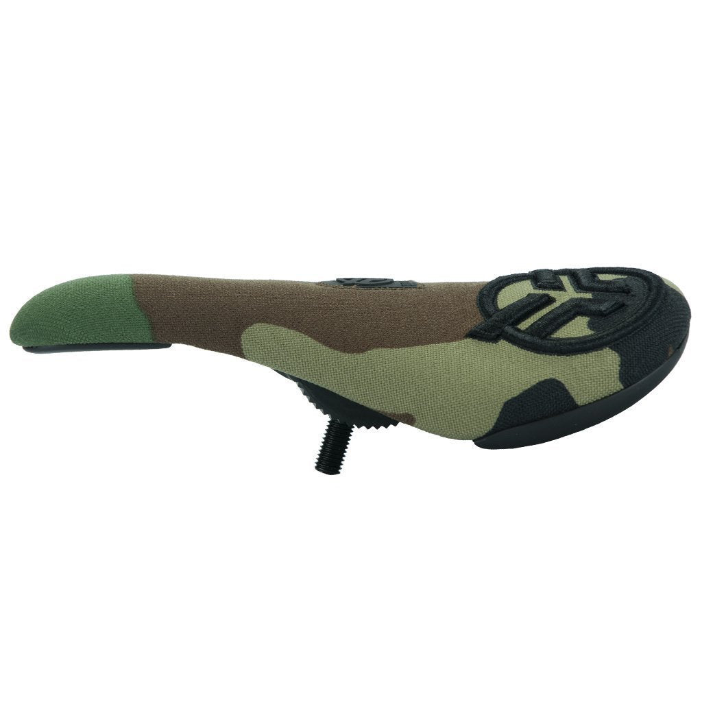 Federal Slim Pivotal Logo Seat - Camo With Raised Black Stitching at . Quality Seat from Waller BMX.
