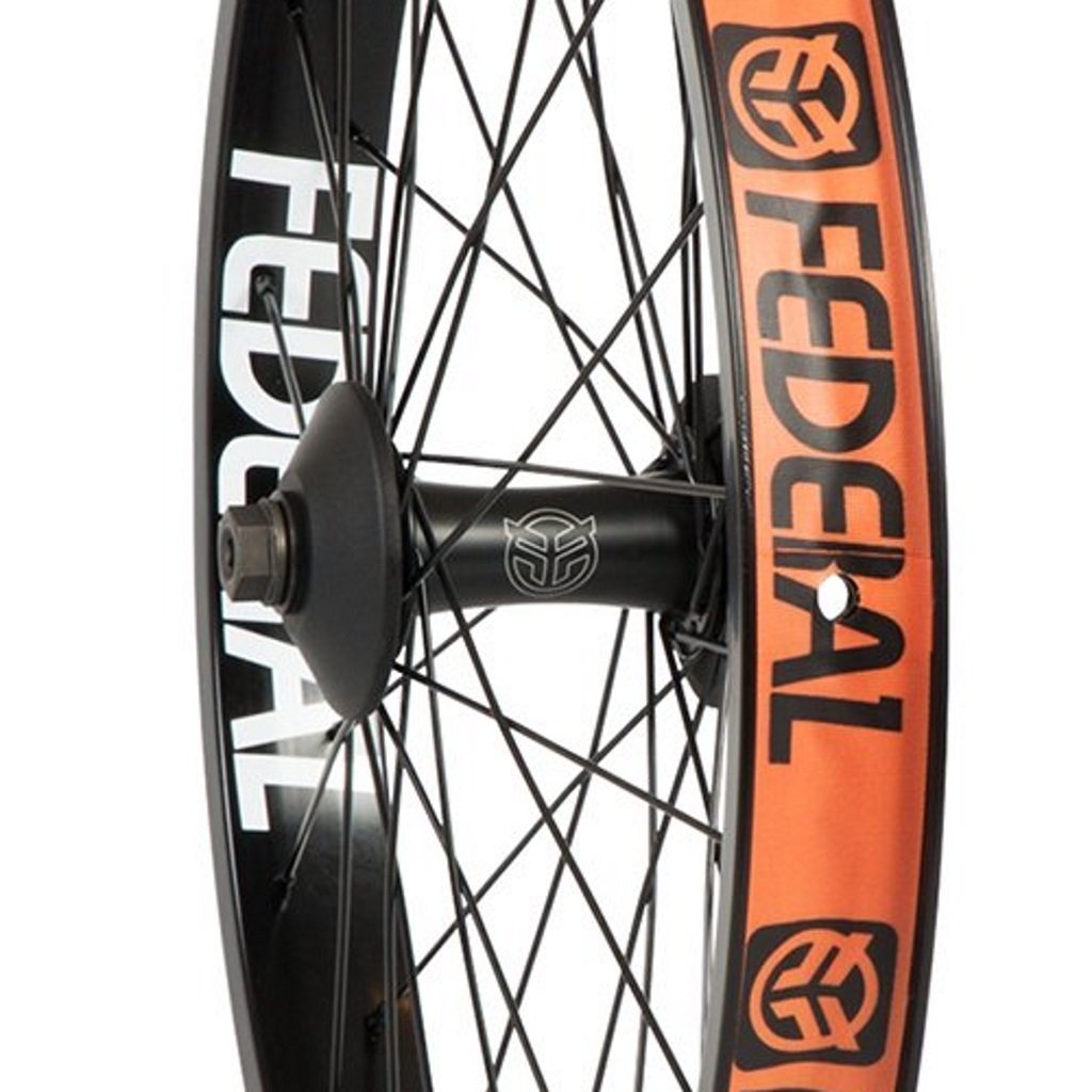 Federal Stance Front Hub With Hubguards - Matt Black 10mm at . Quality Hubs from Waller BMX.