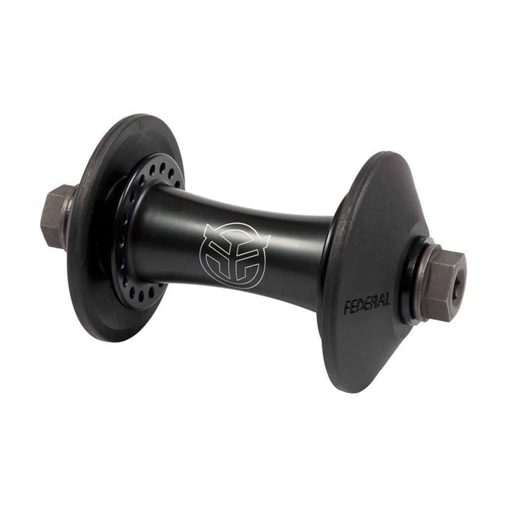Federal Stance Front Hub With Hubguards - Matt Black 10mm at . Quality Hubs from Waller BMX.