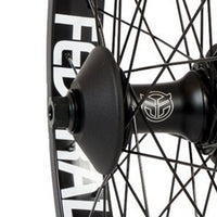 Federal RHD Female Stance Cassette Rear Wheel With Guards - Black