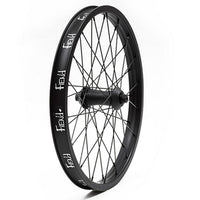 Fiend Cab Flangeless Front Wheel - Black 10mm (3/8") at . Quality Front Wheels from Waller BMX.