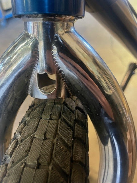 S&M 20" Pitchfork Widemouth Shield Fork Chrome - Offset 33mm - Waller BMX