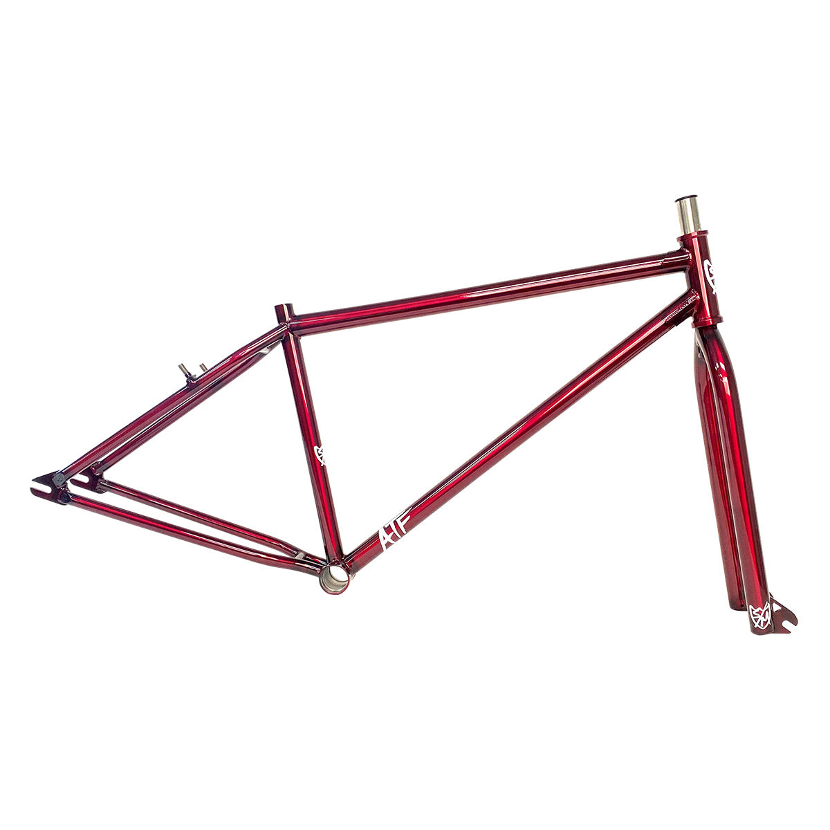 S&M ATF Frame and Fork Kit 29" Trans Red - Waller BMX