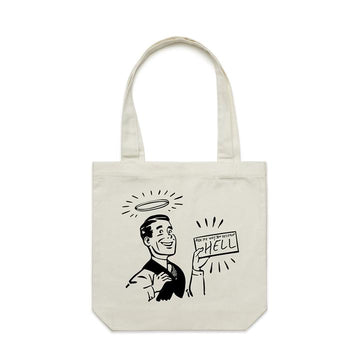Cult Hell Tote Bag - White