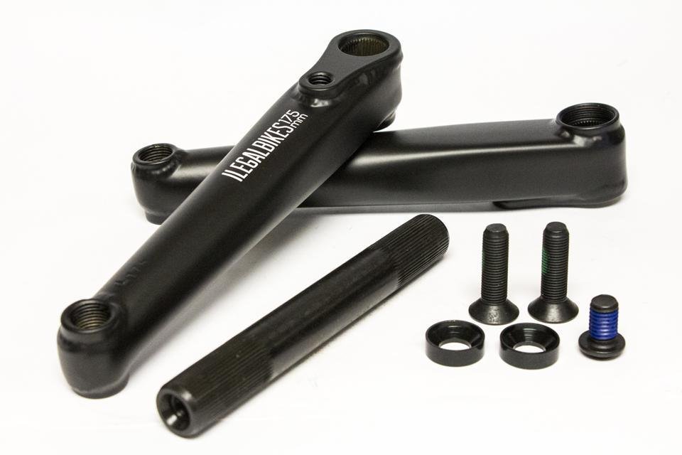 Ilegal Bikes V2 Chromoly BMX Cranks at . Quality Cranks from Waller BMX.