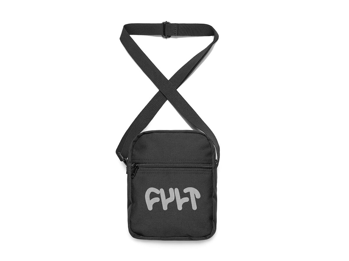 Cult Thick Logo Shoulder Pack - Black - Waller BMX