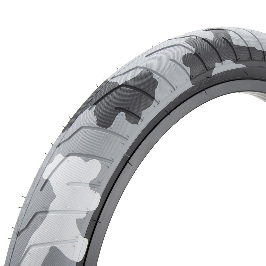 Kink Sever Tyre - Grey Camo With Black Sidewall 2.40" - Waller BMX
