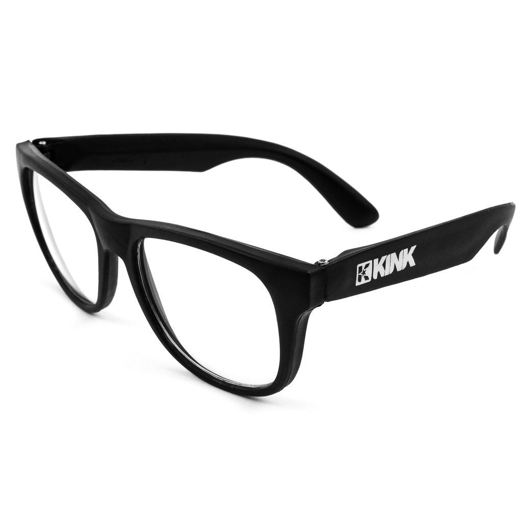 Kink Sunglasses - Black With Clear Lenses at . Quality Sunglasses from Waller BMX.