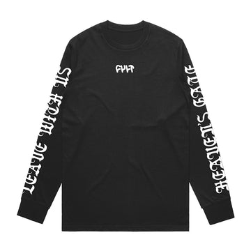 Cult Leave With Us Long Sleeve T-Shirt - Black