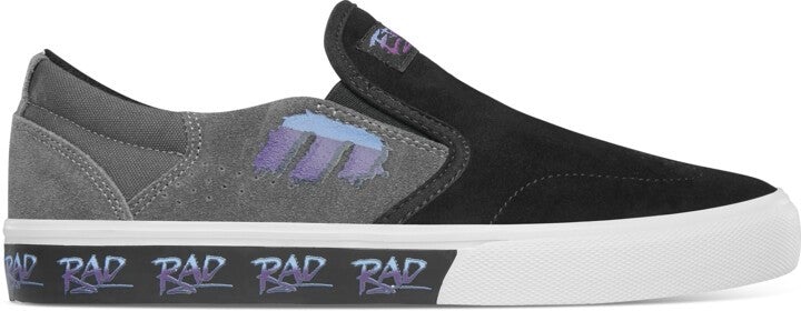Etnies Marana Slip On X Rad Shoes Black/Grey - Waller BMX