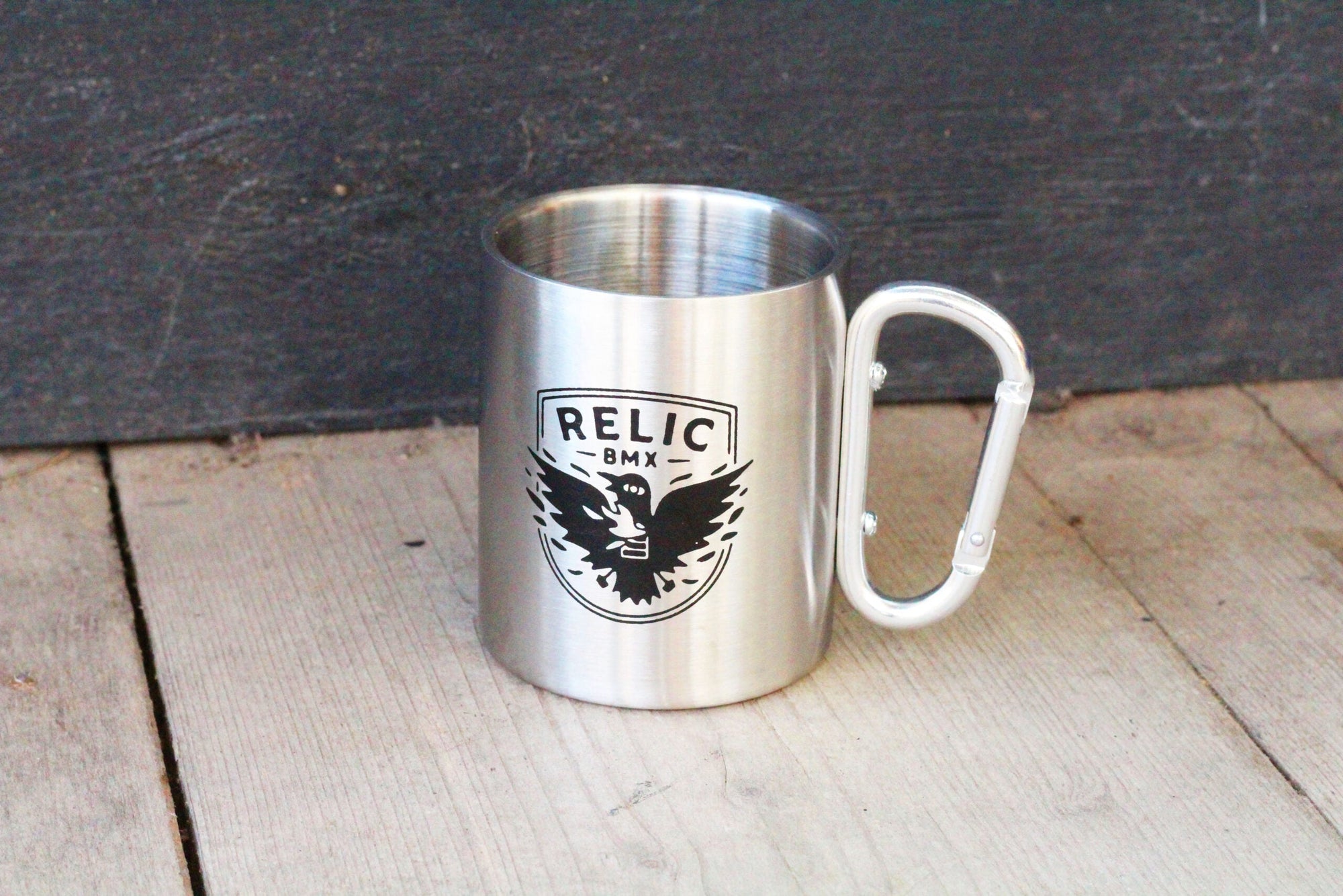 Relic Crow Carabiner Mug Silver - Waller BMX