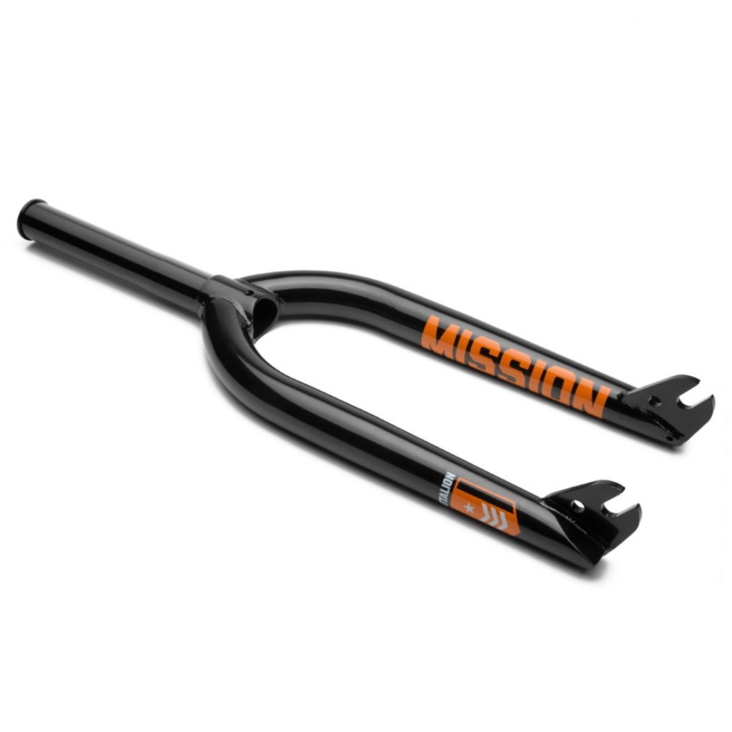 Mission Battalion Fork - Black 10mm (3/8") at . Quality Forks from Waller BMX.