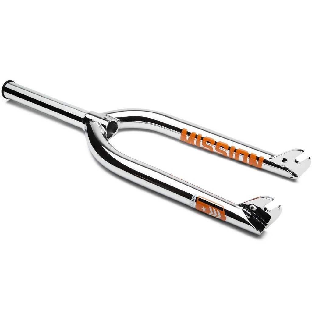 Mission Battalion Fork - Chrome 10mm (3/8") at . Quality Forks from Waller BMX.
