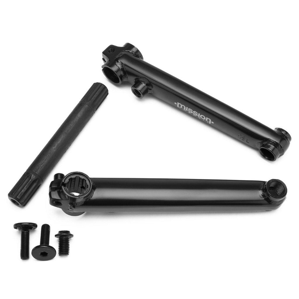 Mission Transit V2 Cranks - Black at 57.99. Quality Cranks from Waller BMX.