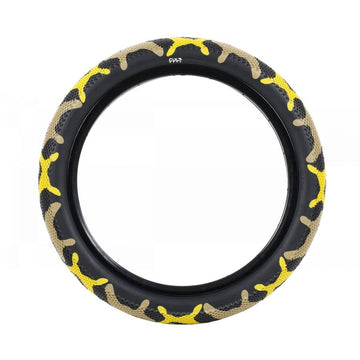 Cult 18" Vans Tyre - Yellow Camo With Black Sidewall 2.30"