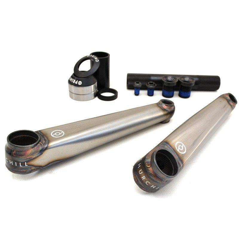 Primo Stevie 24mm Cranks - Matt Raw at 154.99. Quality Cranks from Waller BMX.