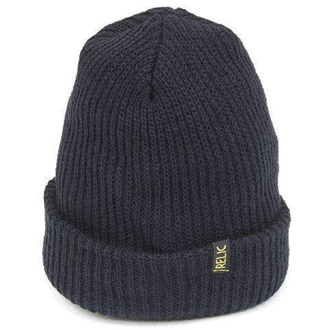 Relic Beanie Navy Blue at . Quality Hats and Beanies from Waller BMX.