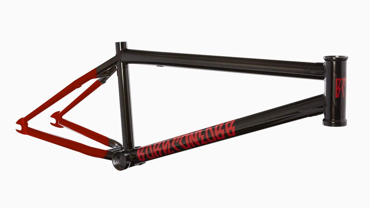 S&M BTM Hoder XL BMX Frame Black/Red Fade - Waller BMX