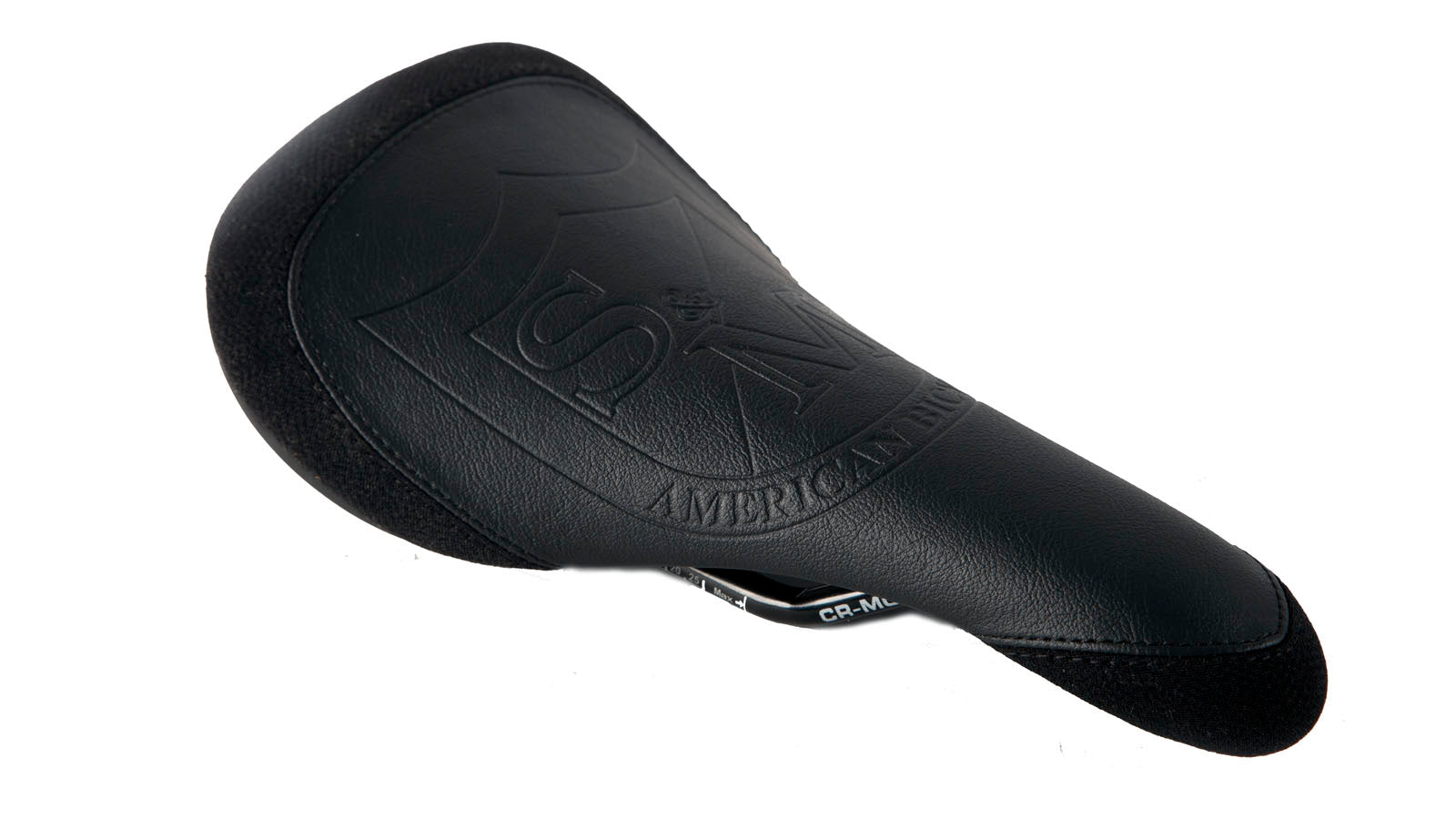 S&amp;M Shield Leather Railed BMX Seat - Black - Waller BMX