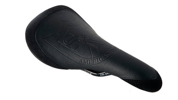 S&M Shield Leather Railed BMX Seat - Black