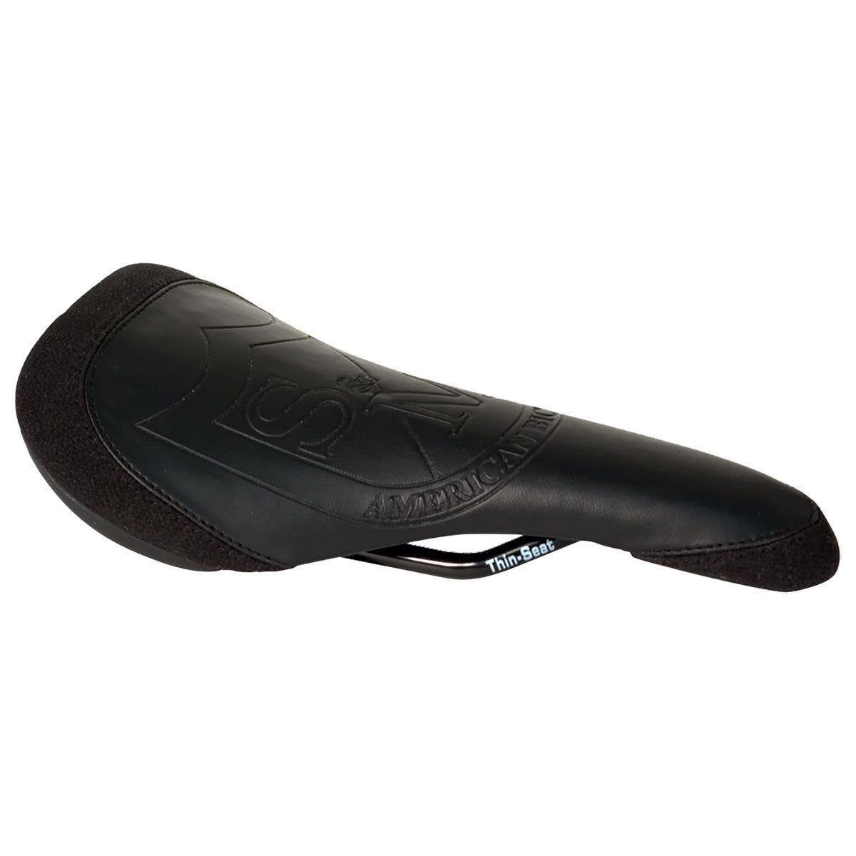 S&M THIN RAILED EMBOSSED SEAT BLACK - Waller BMX