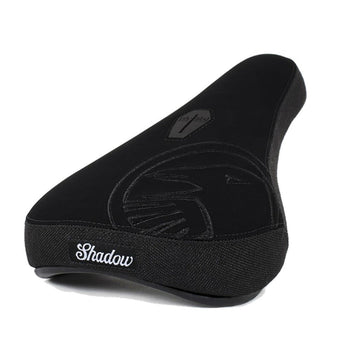 Shadow Crow Mid Seat - Black With Black Embroidery at . Quality Seat from Waller BMX.