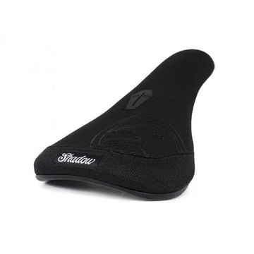 Shadow Crow Slim Pivotal Seat - Black With Black Embroidery at . Quality Seat from Waller BMX.
