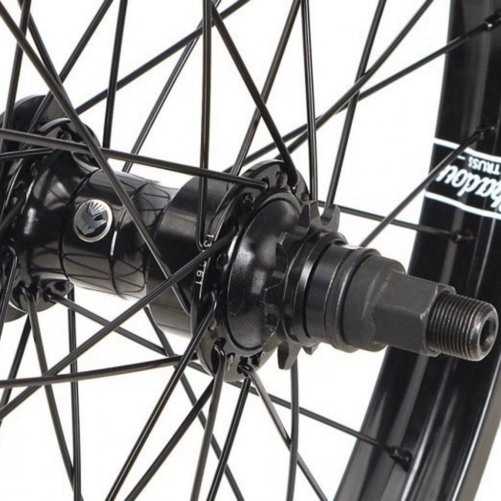 Shadow RHD Symbol Cassette Hub - Black 9 Tooth at . Quality Hubs from Waller BMX.
