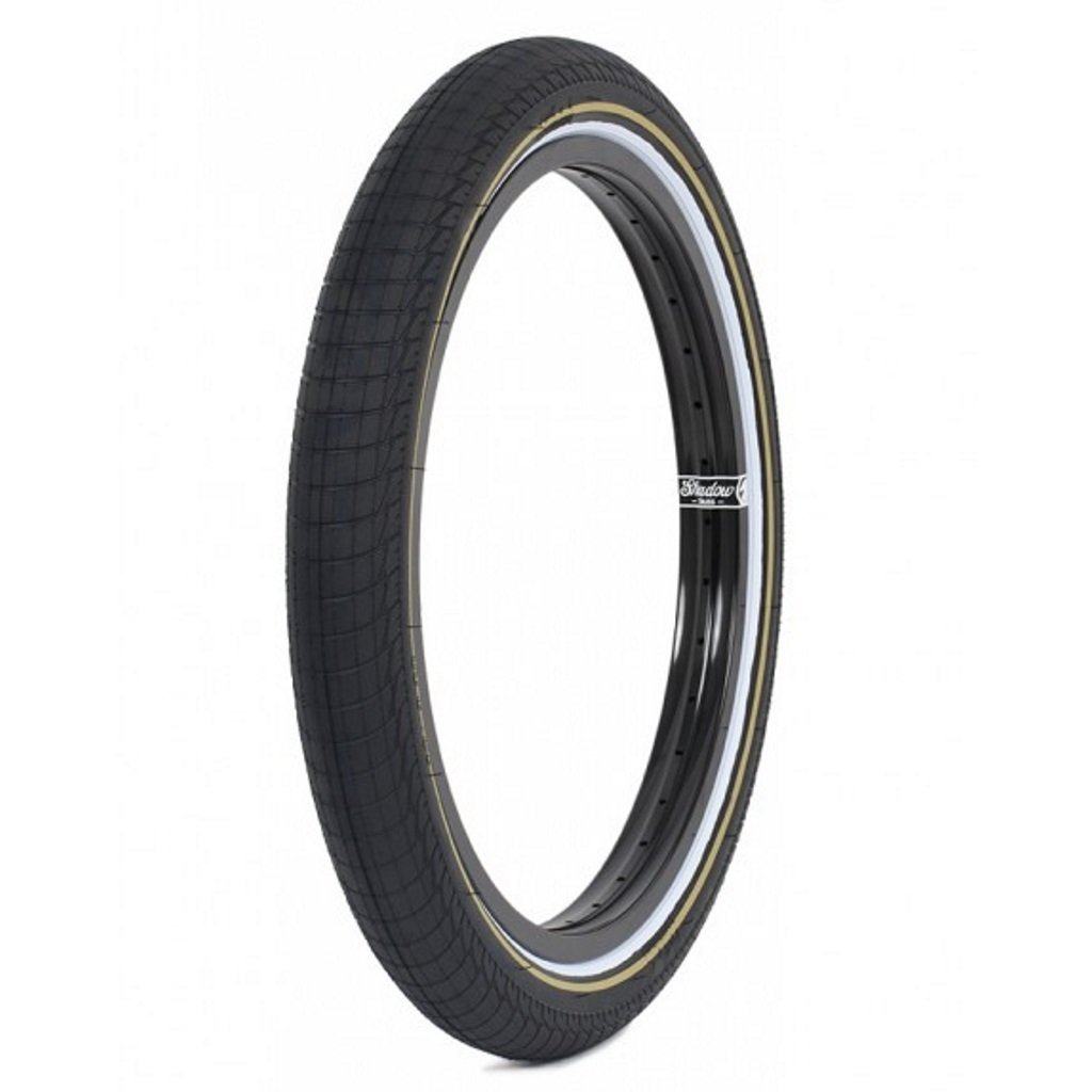Shadow Serpent Tyre - Black With Gold Line 2.30" at . Quality Tyres from Waller BMX.