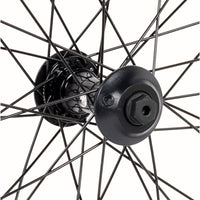 Shadow Symbol Front Wheel - Black 10mm (3/8") at . Quality Front Wheels from Waller BMX.