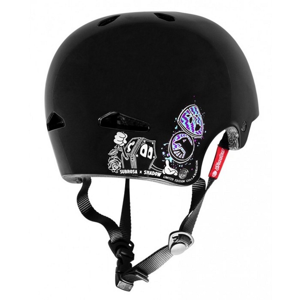 Shadow X Subrosa Feather Weight In-Mold Helmet - Gloss Black at 53.99. Quality Helmets from Waller BMX.