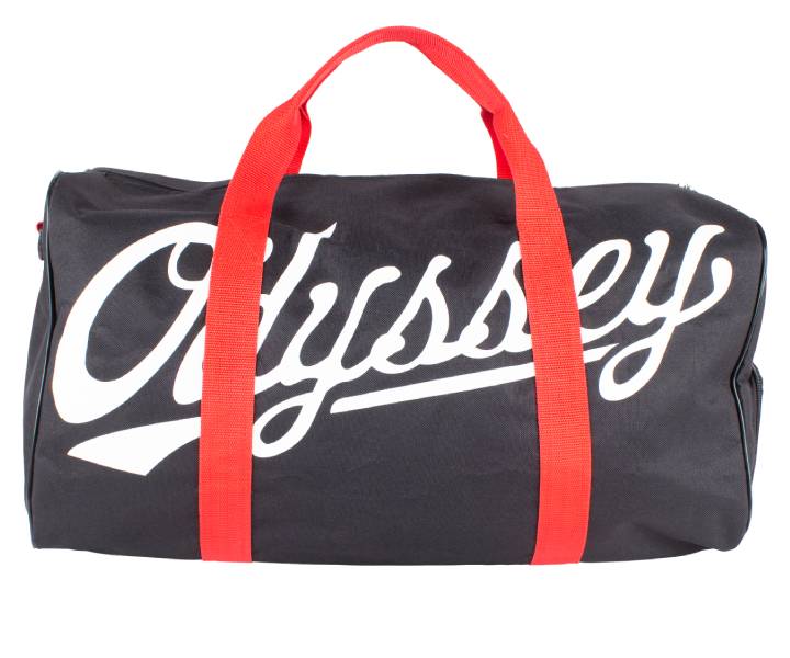 Odyssey Slugger Duffel Bag - Black With Red Stitch