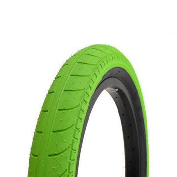 Stranger Ballast Tyre - Bright Green With Black Sidewall 2.45" at . Quality Tyres from Waller BMX.