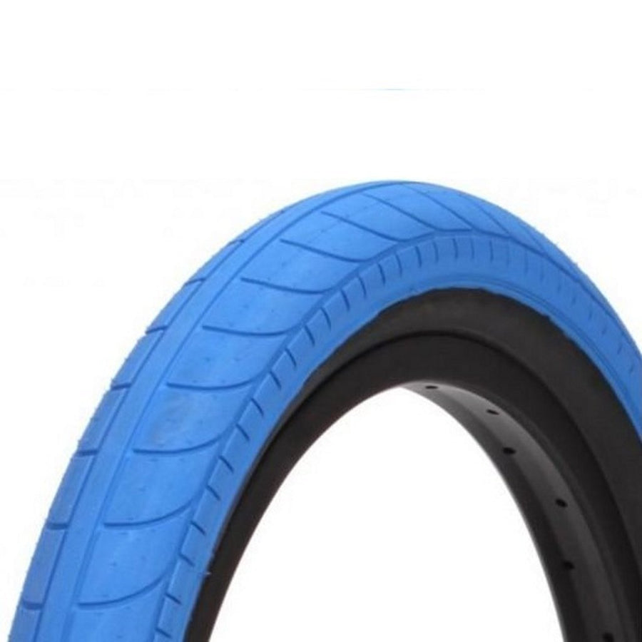 Stranger Ballast Tyre - Dark Blue With Black Sidewall 2.45" at . Quality Tyres from Waller BMX.