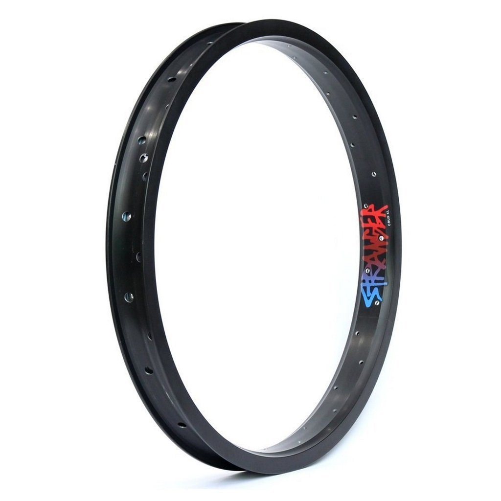 Best Drive Stranger Rims Stranger Crux XL Rim - Matt Black Anodized 36 Hole | Waller BMX